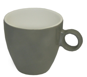 Tasse 19cl rouge gris clair/blanc